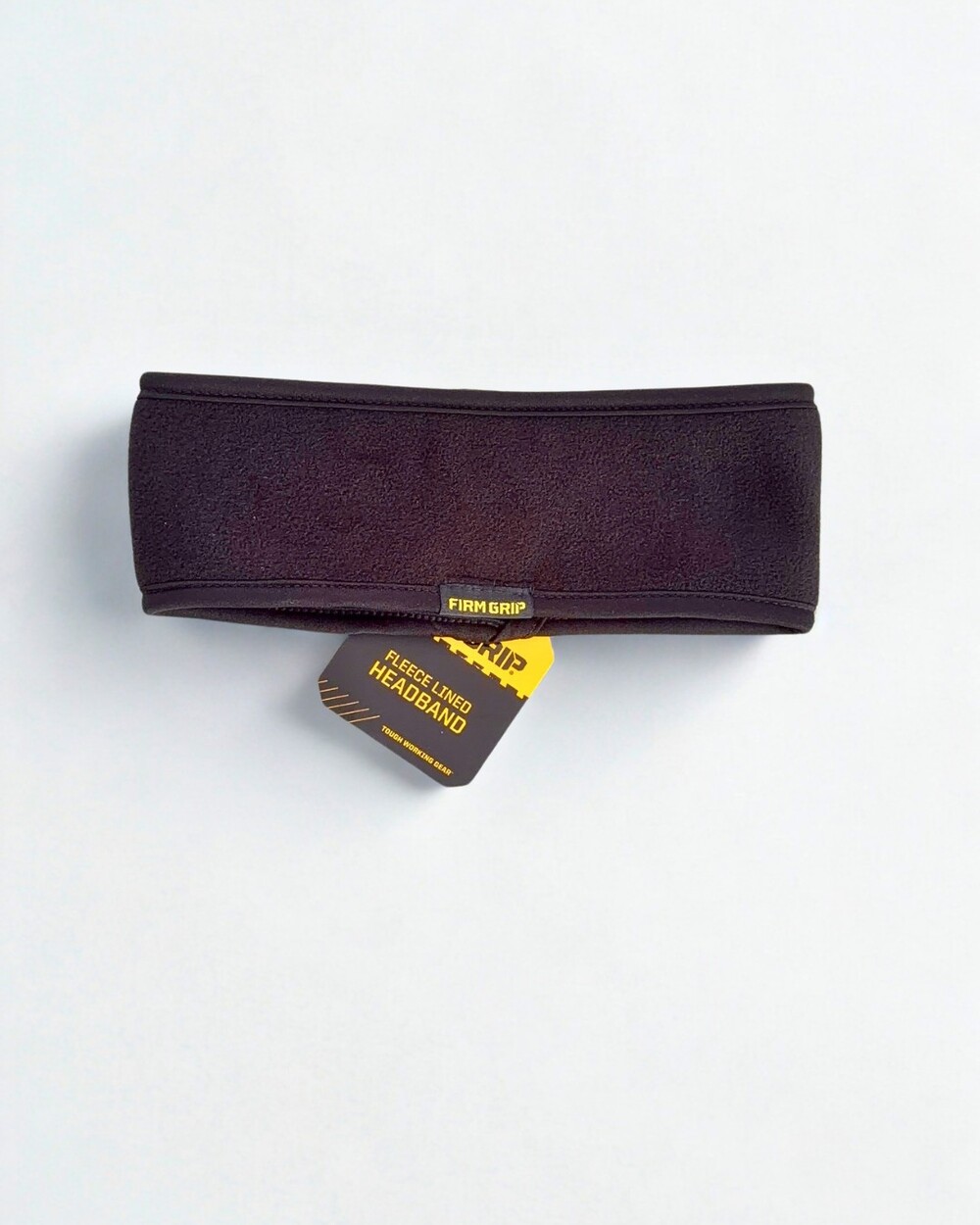 Firm Grip Fleece Lined Headband Black Polyester One Size Fits Most